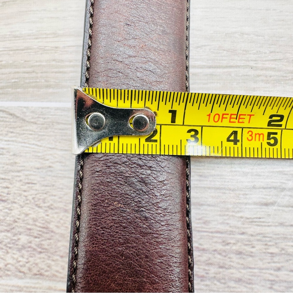 POLO Ralph Lauren Classic Brown Italian Saddle Leather Belt | Size 36/90 - Picture 12 of 13